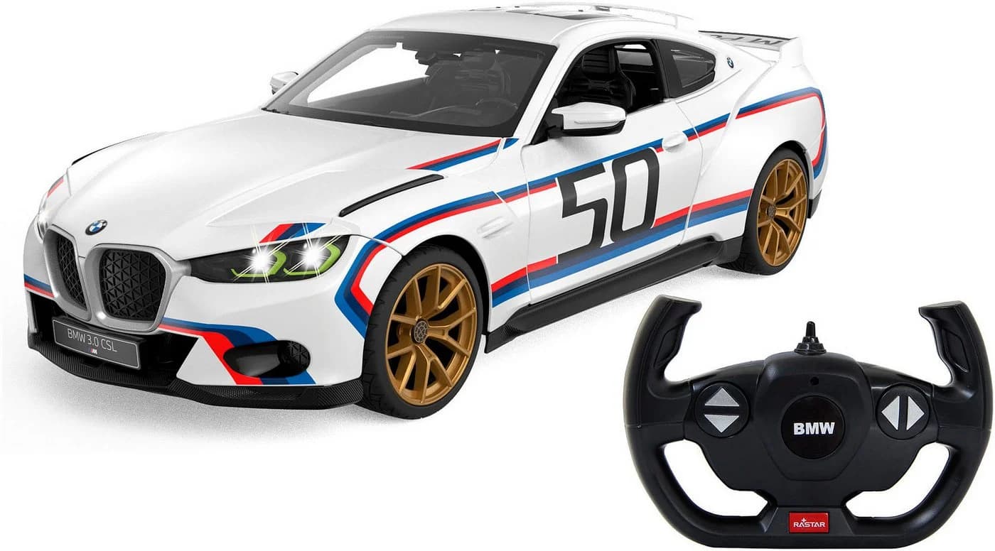 Jamara RC-Auto BMW 3.0 CSL 1:14 weiß mit LED-Beleuchtung - Bild 3