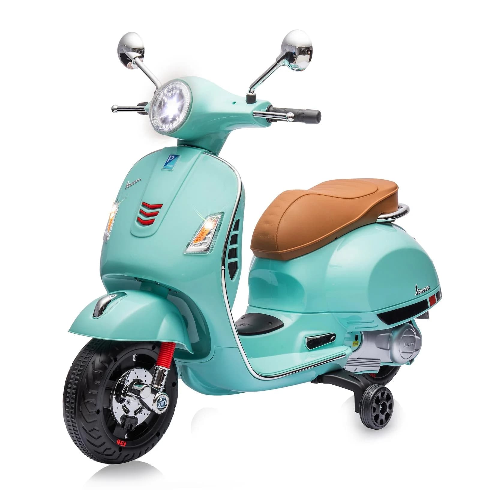 JAMARA Elektro-Kinderroller Vespa GTS 125 mintgrün mit Licht & Sound
