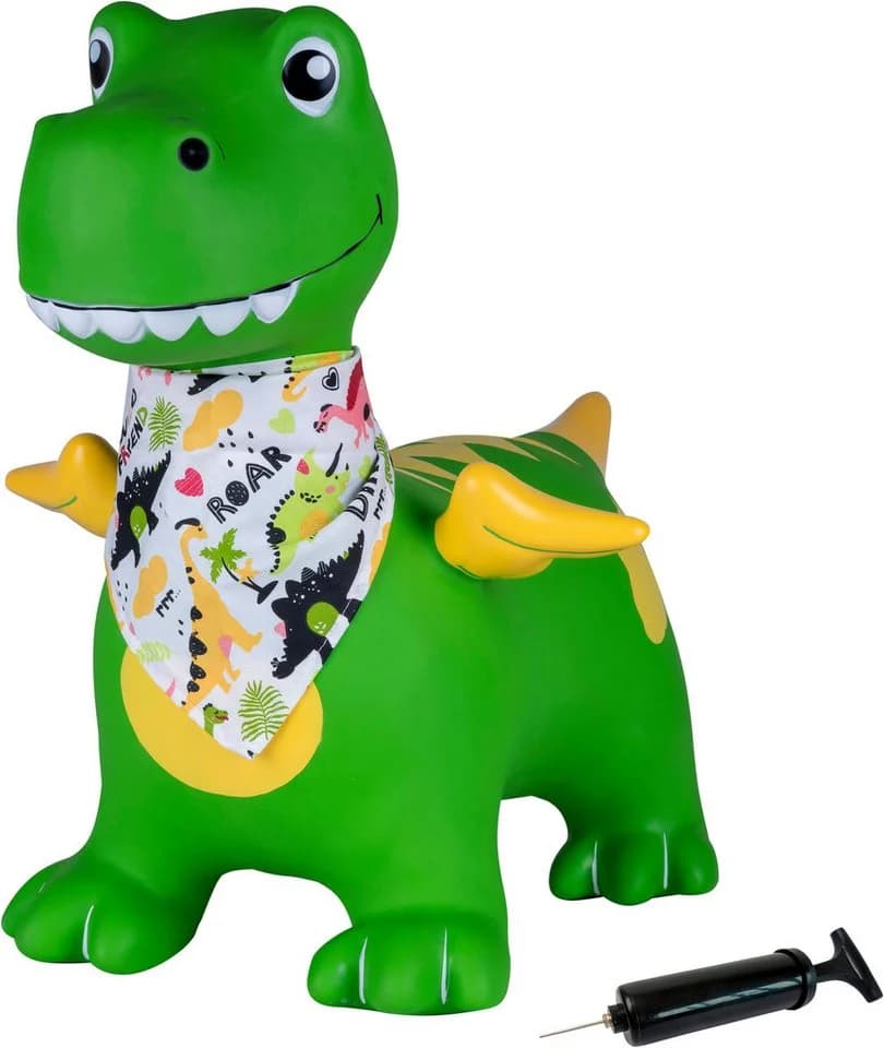 Jamara Hüpftier Dino mit Flügeln HoppyDoo, mit Pumpe, Grün - Bild 3