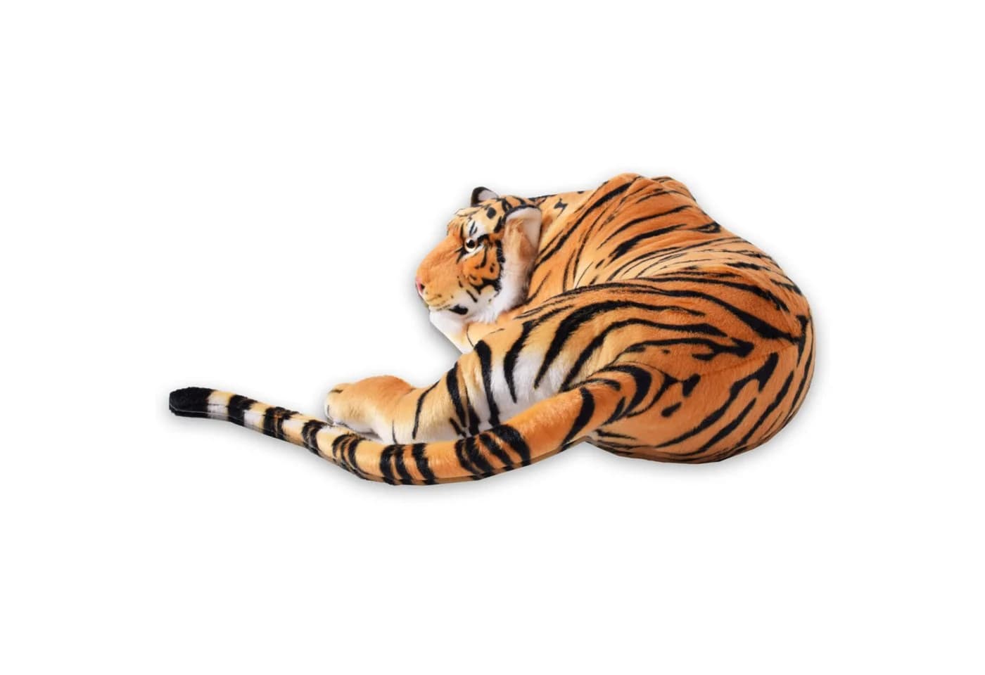 TE-Trend Kuscheltier Tiger 90cm XXL Plüschtier Raubkatze Großkatze Stofftier