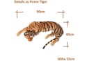 TE-Trend Kuscheltier Tiger 90cm XXL Plüschtier Raubkatze Großkatze Stofftier Bild 4