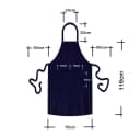 TE-Trend Grillschürze 116cm Dunkelblau mit Taschen Bild 1