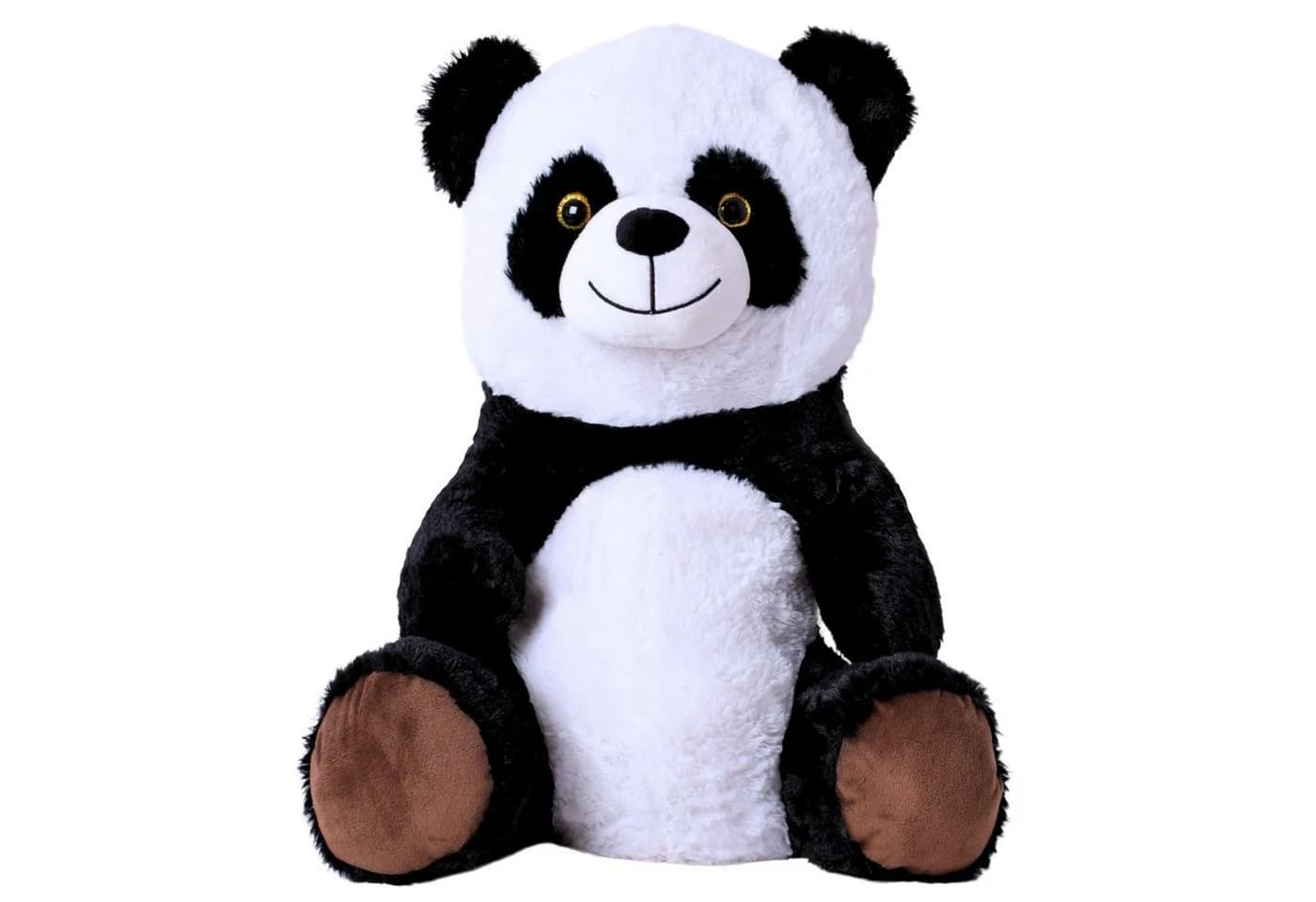 TE-Trend Kuscheltier Panda 30 cm Plüschtier Bär Schwarz