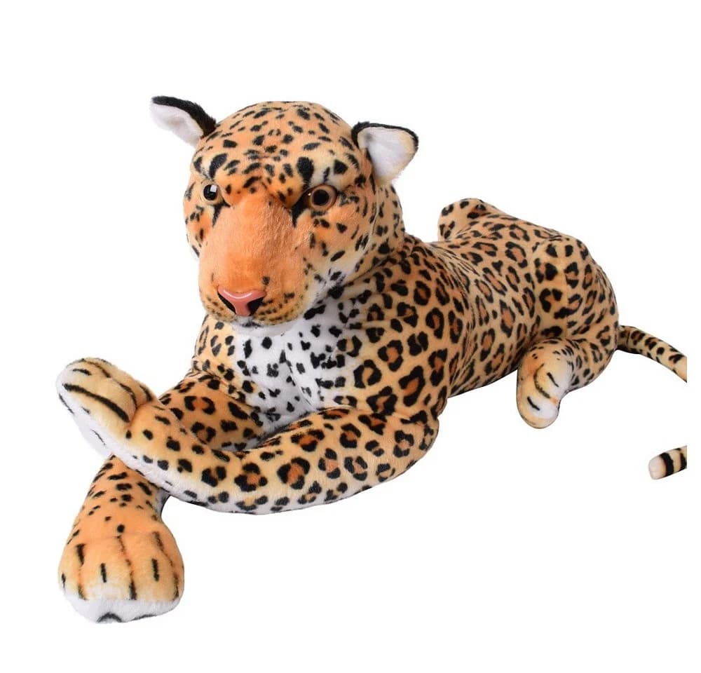 TE-Trend Kuscheltier XXL 80cm Leopard Deko Plüschtier Großkatze