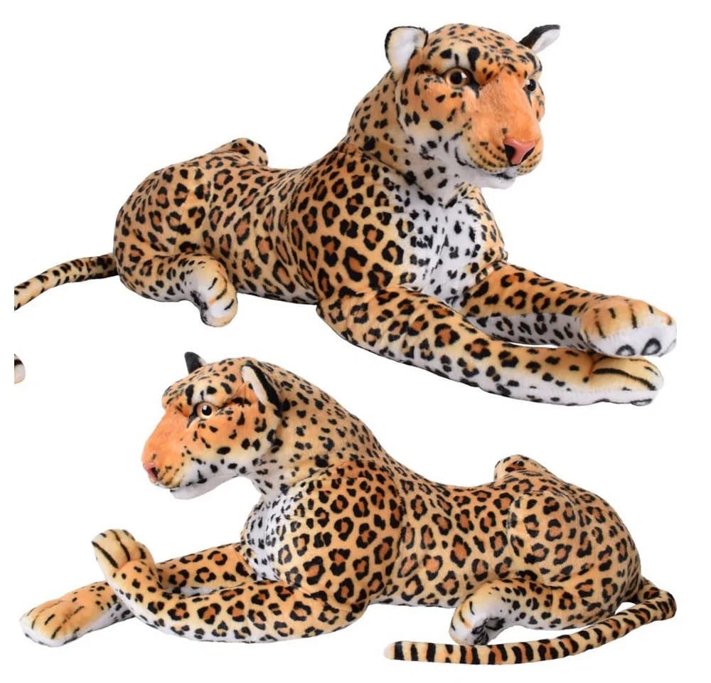 TE-Trend Kuscheltier XXL 80cm Leopard Deko Plüschtier Großkatze - Bild 2