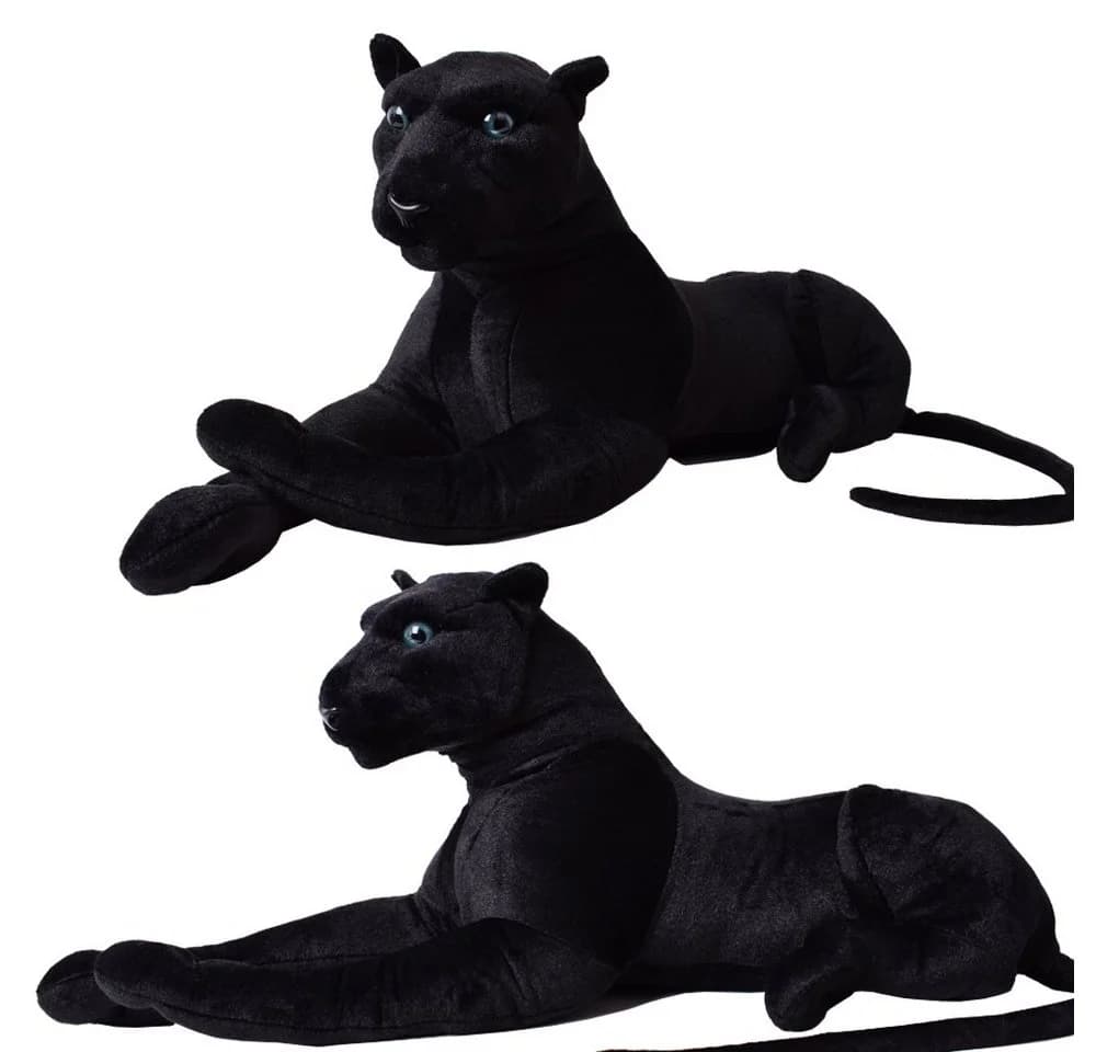 TE-Trend Kuscheltier Panther 80 cm XXL Plüschtier Schwarz - Bild 2