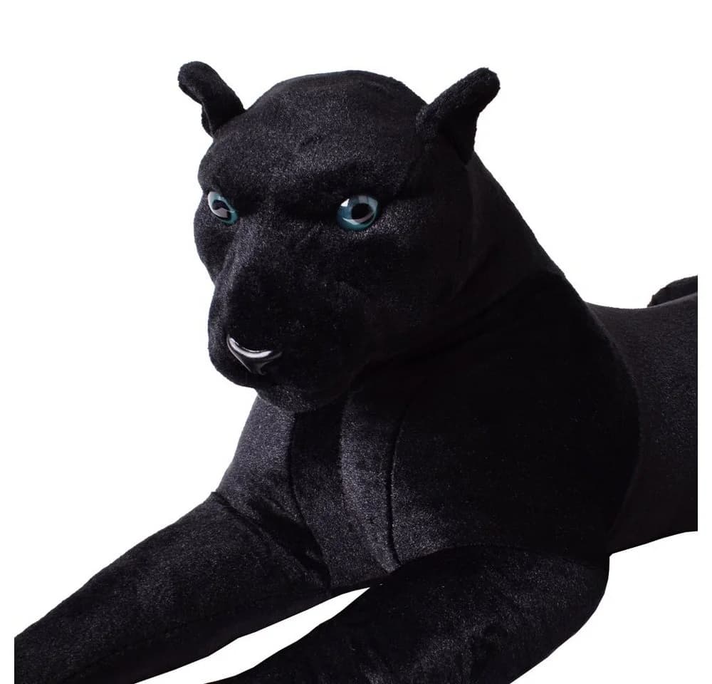 TE-Trend Kuscheltier Panther 80 cm XXL Plüschtier Schwarz - Bild 4