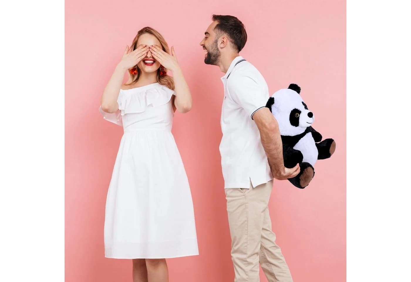 TE-Trend Kuscheltier Panda Schwarz/Weiß Plüschtier - Bild 4