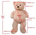 TE-Trend Kuscheltier XXL Riesenteddy 135cm Brauner Teddybär Bild 5