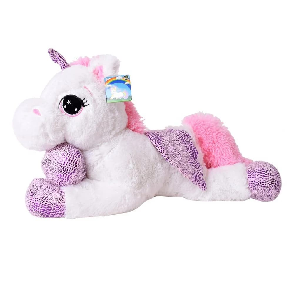 Te-Trend Kuscheltier Einhorn 60 cm Plüschtier Unicorn Pferd weiß - Bild 2