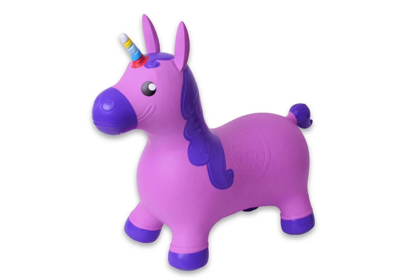 TE-Trend Hüpfpferd Einhorn Lila Kunststoff - Bild 2