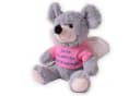 TE-Trend Kuscheltier Maus 25 cm Schutzengel Plüschtier mit T-Shirt Bild 2