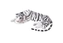 TE-Trend Kuscheltier Tiger 90cm XXL Deko Plüschtier Stofftiger Weiß Bild 1