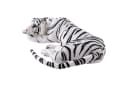 TE-Trend Kuscheltier Tiger 90cm XXL Deko Plüschtier Stofftiger Weiß Bild 2