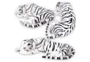 TE-Trend Kuscheltier Tiger 90cm XXL Deko Plüschtier Stofftiger Weiß Bild 5