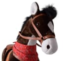 TE-Trend Reitpferd Braunes Stehpferd mit Soundmodul Bild 1