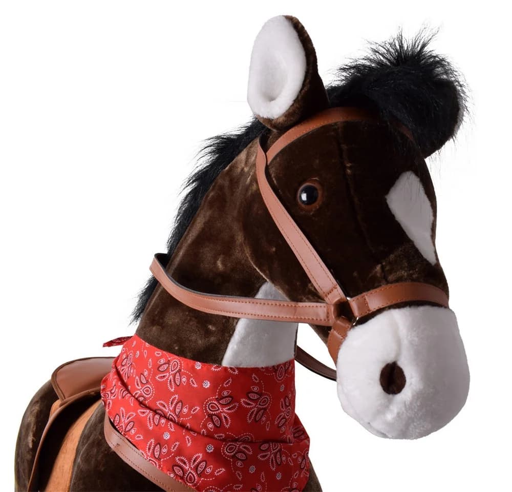 TE-Trend Reitpferd Braunes Stehpferd mit Soundmodul