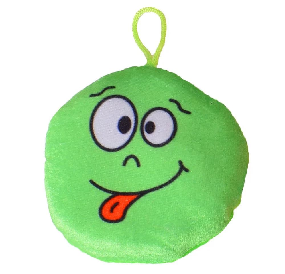 TE-Trend 6 Stück Mini Kissen Anhänger Smiley Bunt 10 cm - Bild 4
