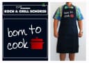 teprovo Grillschürze Herren 116cm Dunkelblau mit Taschen Bild 1