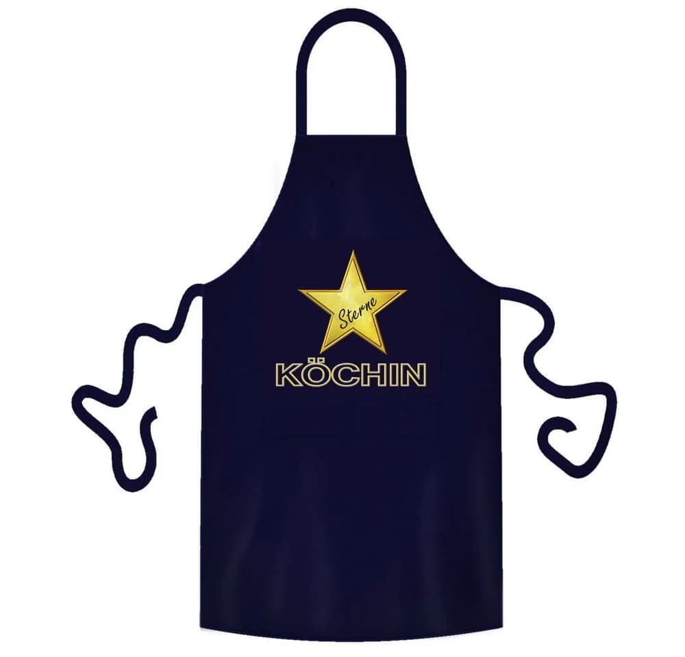 teprovo Grillschürze Dunkelblau Sterne mit Taschen - Bild 2