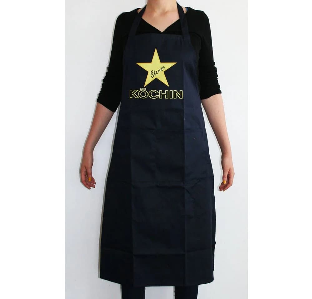 teprovo Grillschürze Dunkelblau Sterne mit Taschen - Bild 3