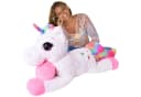 TE-Trend Kuscheltier Einhorn 110 cm XXL Plüschtier mit Glitzer-Design Bild 2