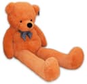 TE-Trend XXL Teddybär 200cm Braun mit Schleife Kuscheltier Bild 2