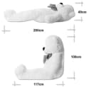 TE-Trend XXL Teddybär 200cm Braun mit Schleife Kuscheltier Bild 4