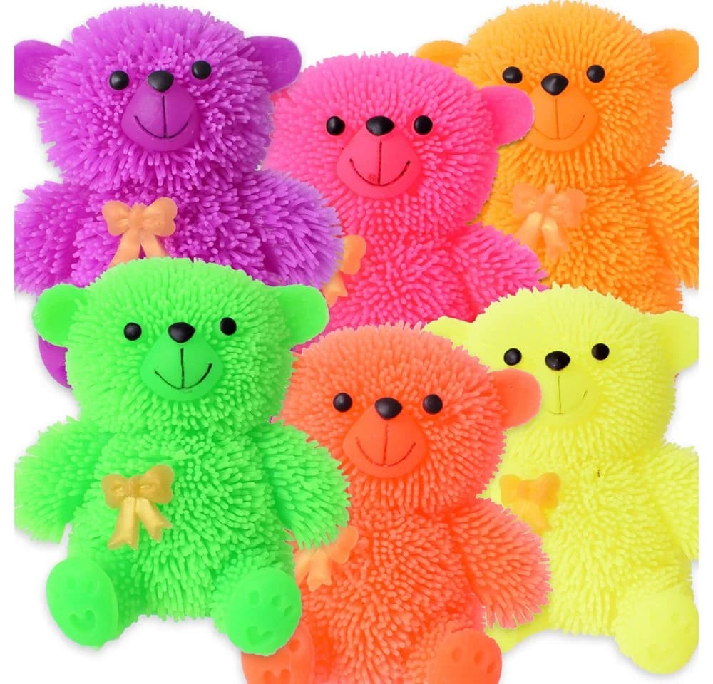 TE-Trend LED Squishy Bären 6er Set Leuchtend 9 cm - Bild 2
