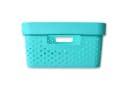 TE-Trend Aufbewahrungsbox 2 Stück Türkis Kunststoff Storage Box 11L Bild 5