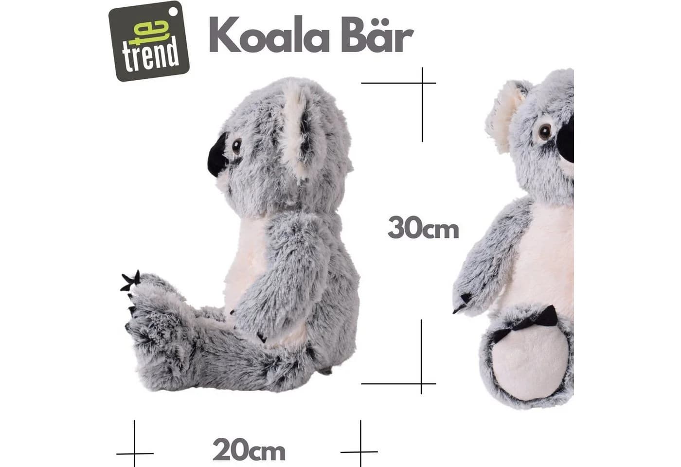 TE-Trend Kuscheltier Koala Bär 50cm Plüsch Teddy sitzend - Bild 5