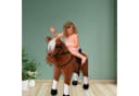 TE-Trend Reitpferd 70 cm Spielzeug Schaukelpferd hellbraun mit Soundmodul Bild 3