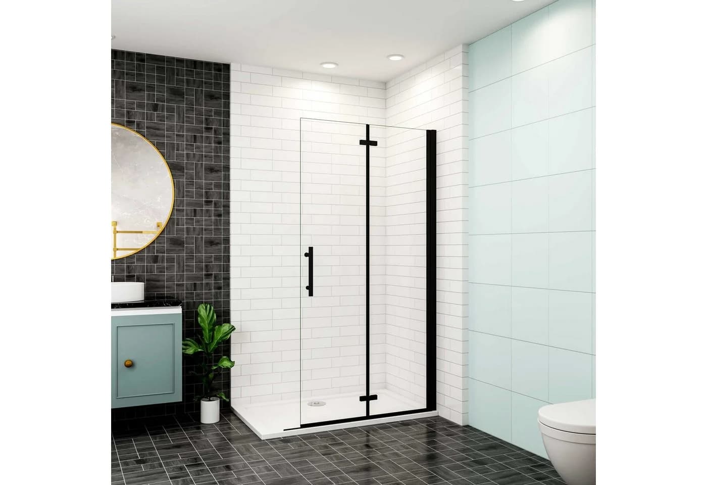 duschspa Dusch-Falttür 195cm Nano Glas Nischentür - Bild 2