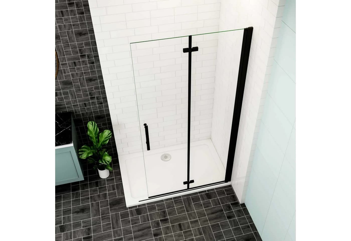duschspa Dusch-Falttür 195cm Nano Glas Nischentür - Bild 3