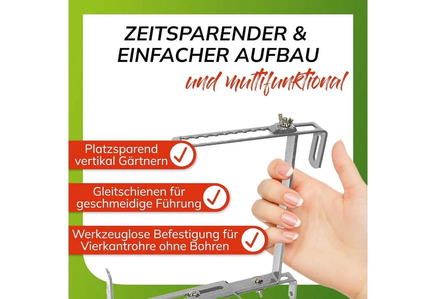 Bellissa Blumenkastenhalter 2er Set verzinkt silber