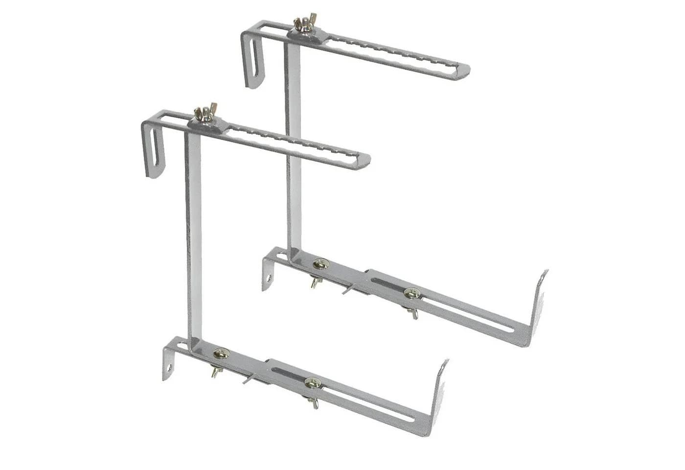 Bellissa Blumenkastenhalter 2er Set verzinkt silber - Bild 2