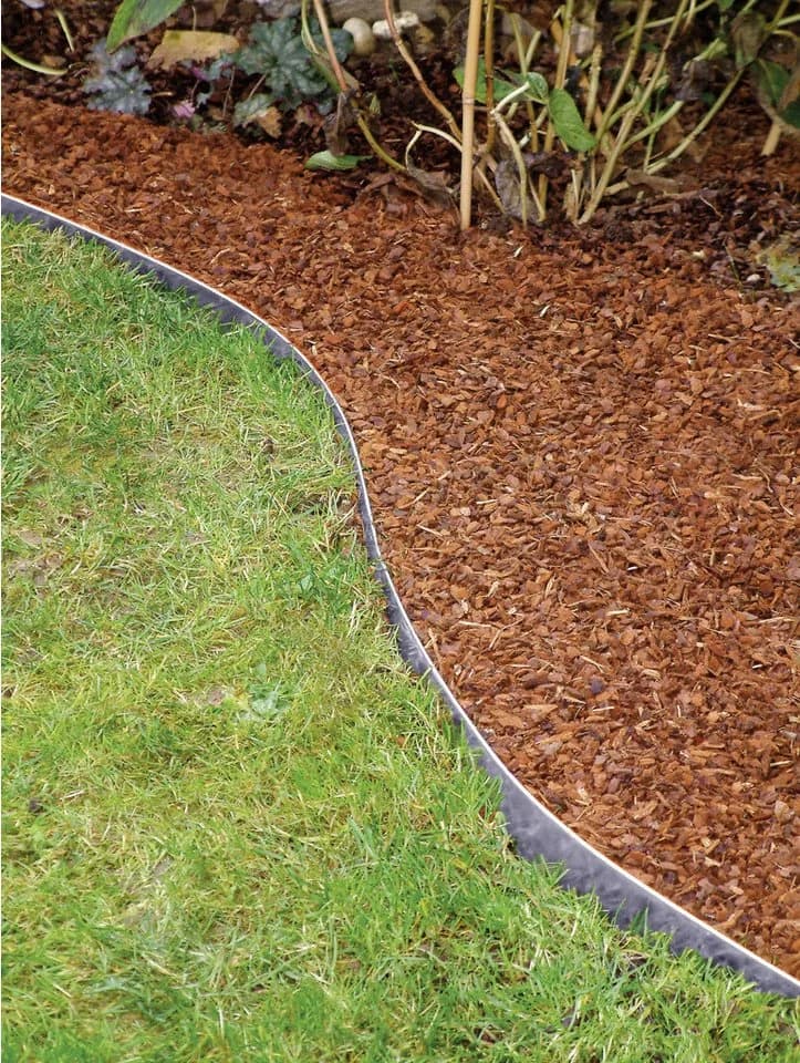 Bellissa Rasenkante 115x13 cm Verzinktes Metall Silber - Bild 2