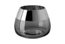 Fink Teelichthalter BELLA Glas Grau Silberfarben Bild 2