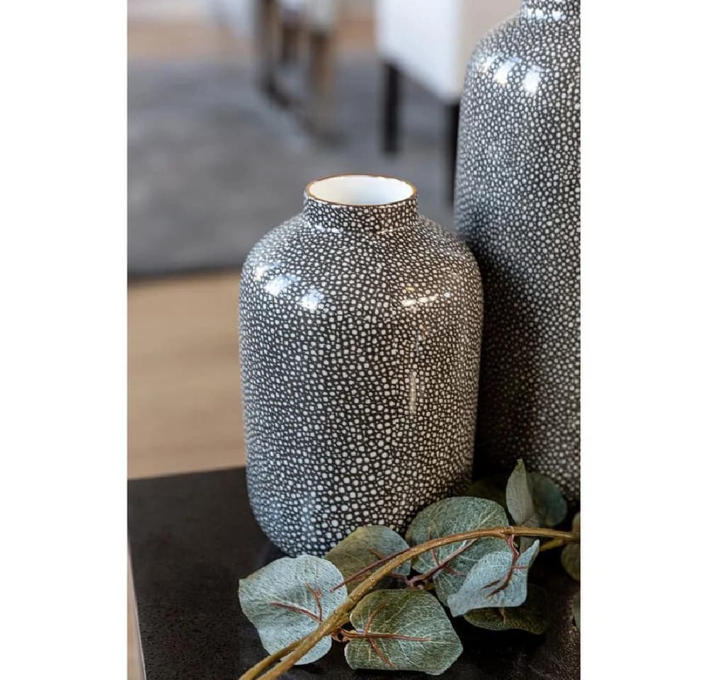 Fink Dekovase ROY - Porzellan - Grau/Weiß - Blumenvase - Bild 4