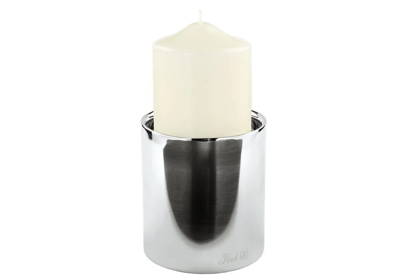 Fink Kerzenhalter SOBRIO Edelstahl Silber Modern - Bild 2
