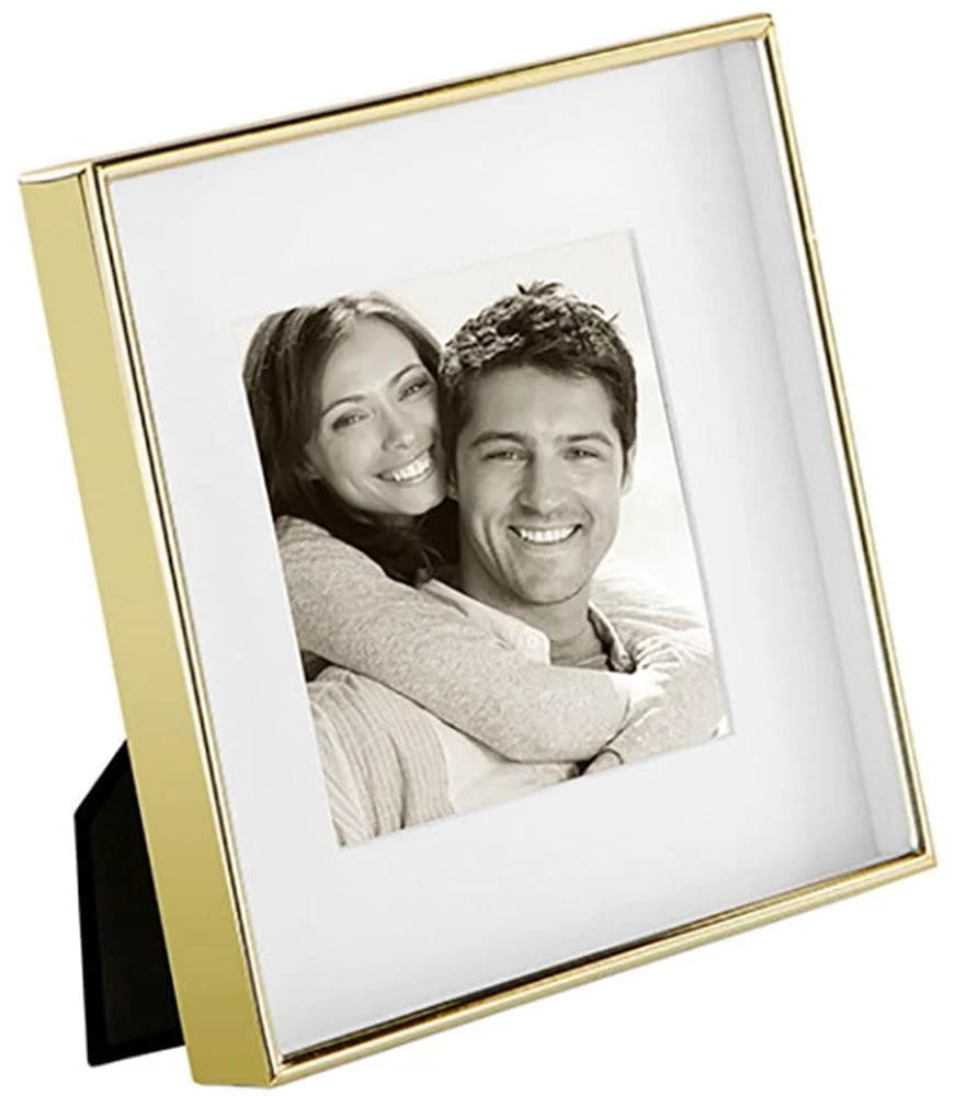 Fink Bilderrahmen KIM 10x10 cm Goldfarben Glas Metall