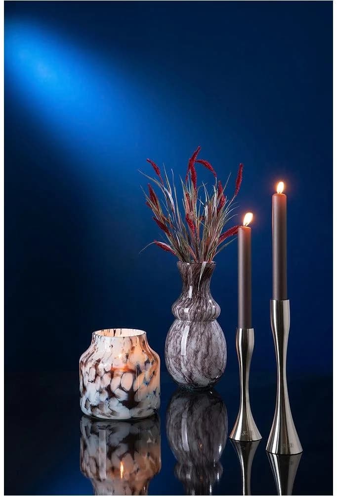 Fink Kerzenständer LADY Silber Aluminium Modern