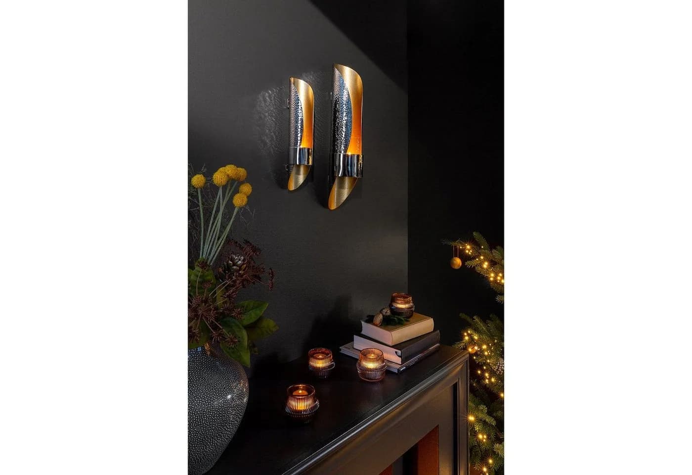 Fink Wandkerzenhalter MUSETTE Silber Aluminium Wandleuchter - Bild 5