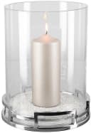 FINK Windlicht HOMMAGE Silber Edelstahl Glas 23cm Bild 2