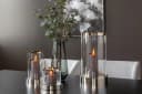 FINK Windlicht EMPIRE Silber Eisen Glas Kerzenhalter Bild 1