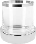 FINK Windlicht EMPIRE Silber Eisen Glas Kerzenhalter Bild 2