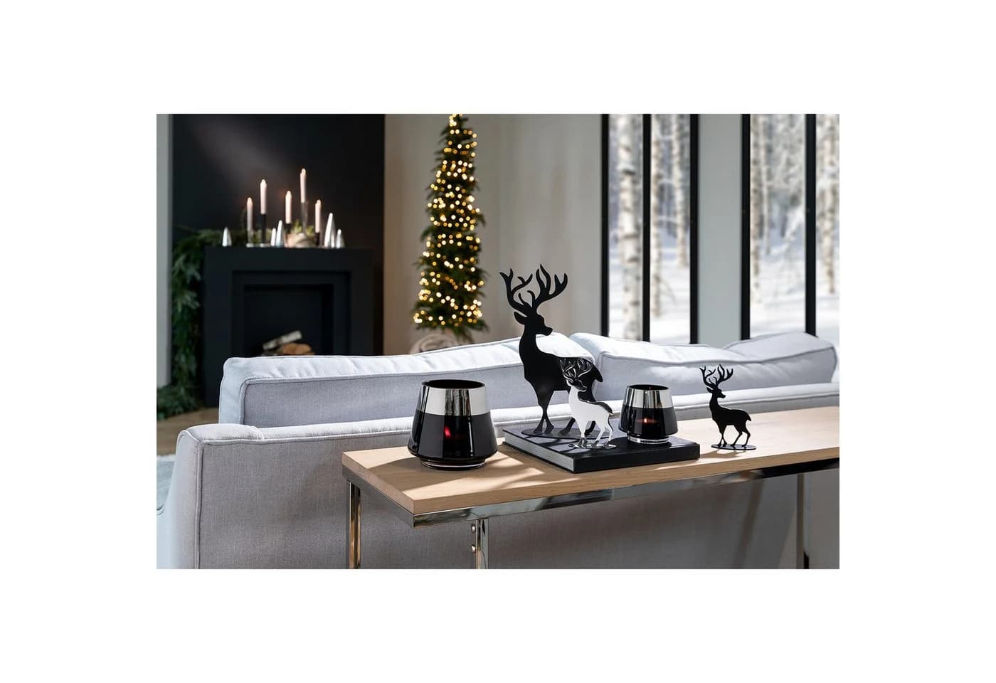 FINK Weihnachtsfigur Hirsch JASPER Schwarz Eisen