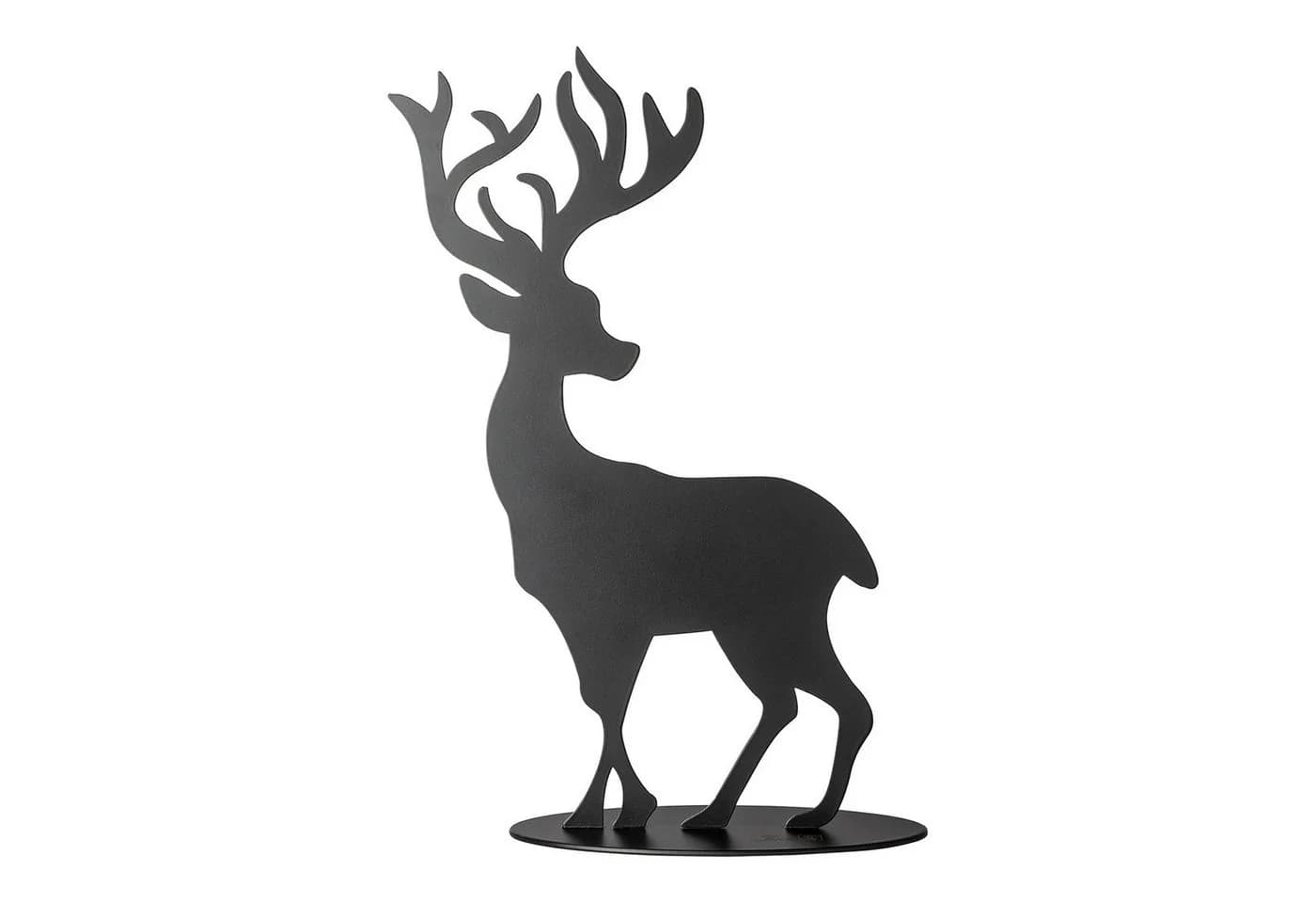 FINK Weihnachtsfigur Hirsch JASPER Schwarz Eisen - Bild 3
