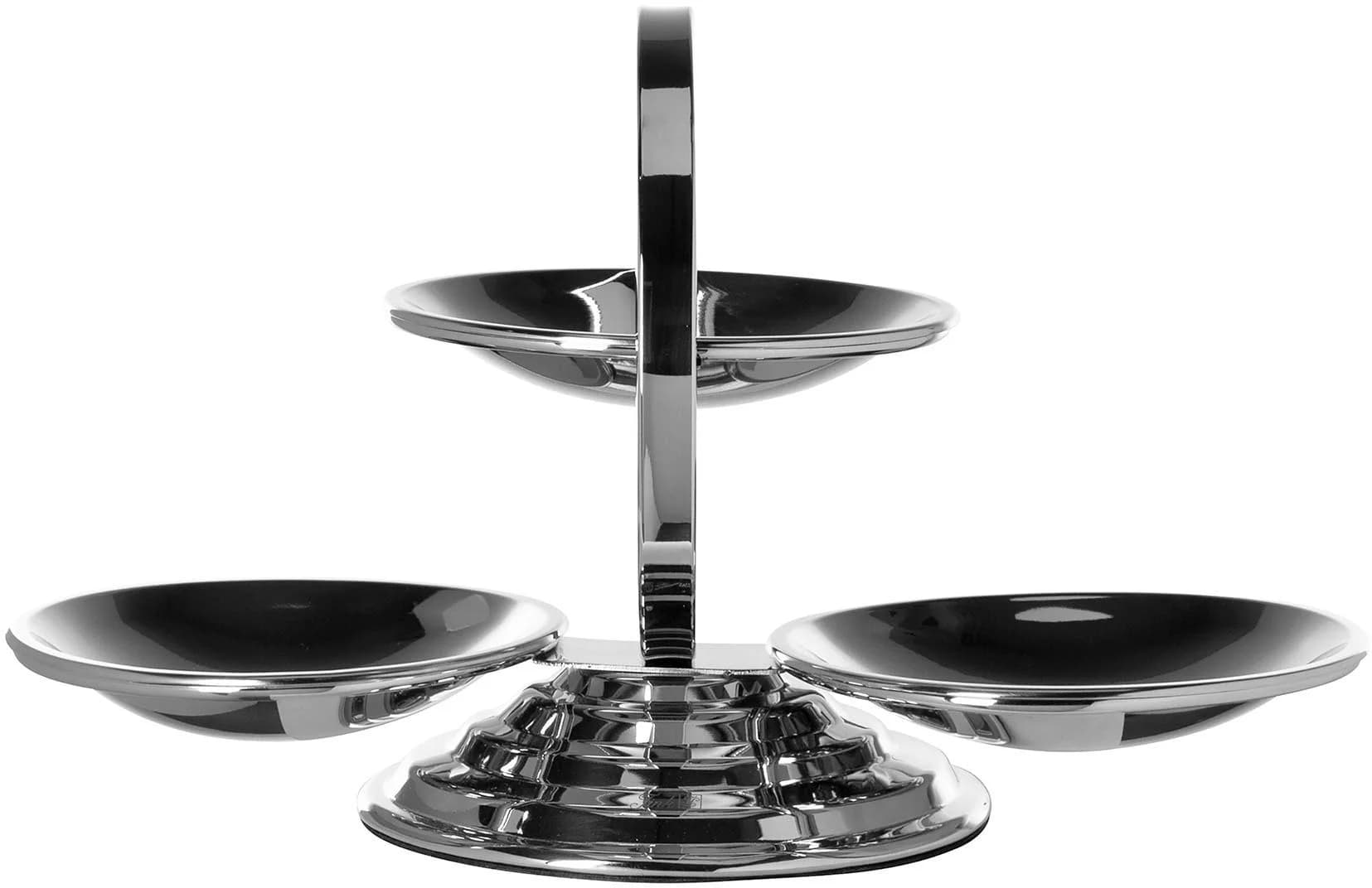 FINK Etagere SERVO Edelstahl Silber 3 Schälchen