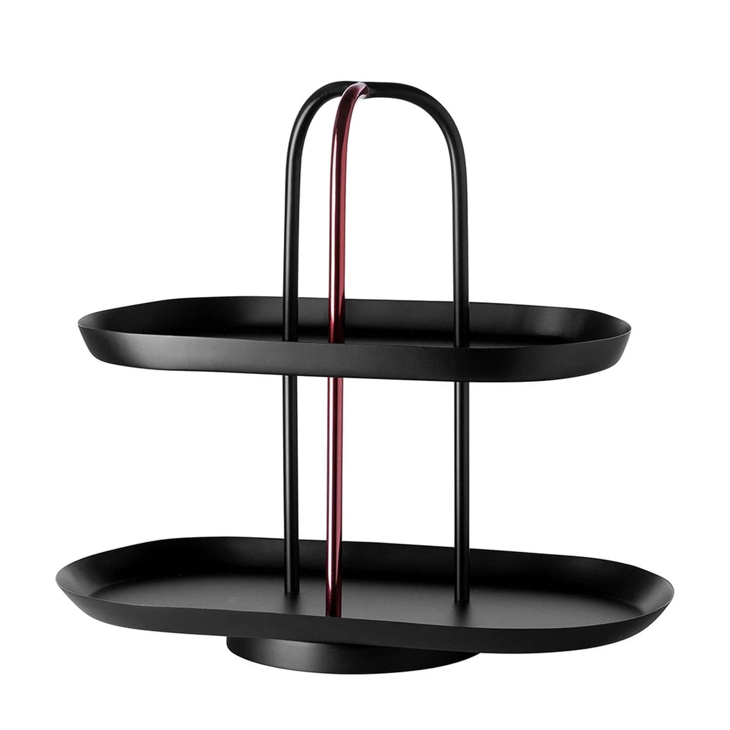 FINK STUDIO Etagere UPPER EAST rot/schwarz Edelstahl